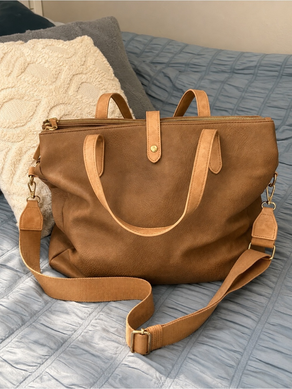 Sasha + Sofi Genuine Leather Large Capacity Bag